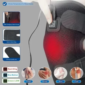 Coussin Chauffant pour Genou Alimenté par USB