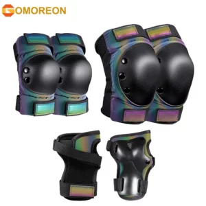 Ensemble de Protection Arc-en-ciel GOMOREON A02518 : Sécurité et Style pour Tous les Sports