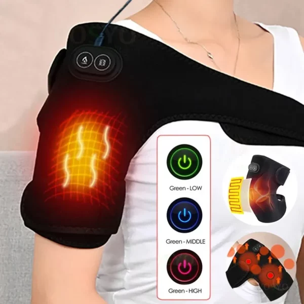 Support d'Épaule Chauffant Innovant : Confort et Soins Avancés – Image 3