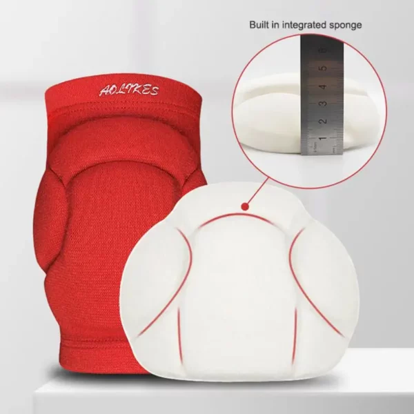Genouillères Sportives Antichoc pour Hommes et Femmes - Protection Épaisse pour Volleyball, Danse Hip-hop et Ski – Image 2