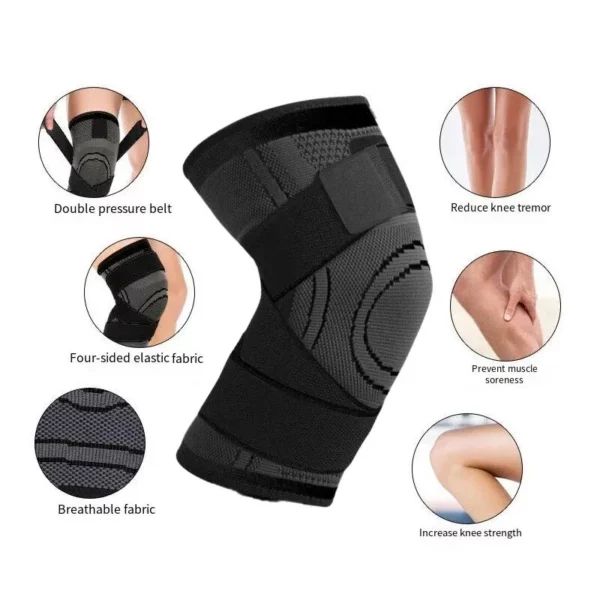 Genouillères de Compression Sportive : Confort et Performance pour Toutes Vos Activités – Image 2