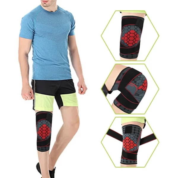 Bandage de Genou Élastique et Manchon de Compression pour le Sport – Image 3