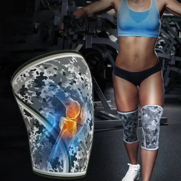 Genouillères de Compression en Néoprène 7mm pour le Sport et la Musculation – Image 3
