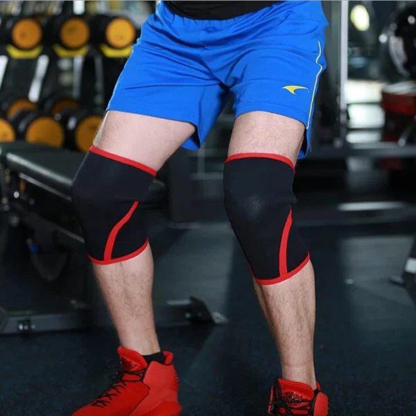 Genouillères de Compression en Néoprène 7mm pour le Sport et la Musculation – Image 4