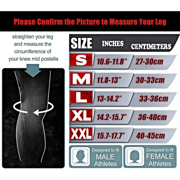 Genouillères de Compression en Néoprène 7mm pour le Sport et la Musculation – Image 5