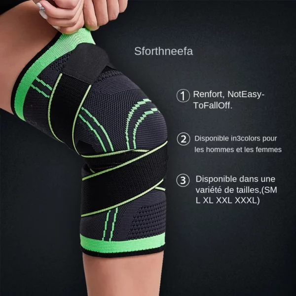 Genouillère Pressurisée Élastique pour Sportifs – Image 3