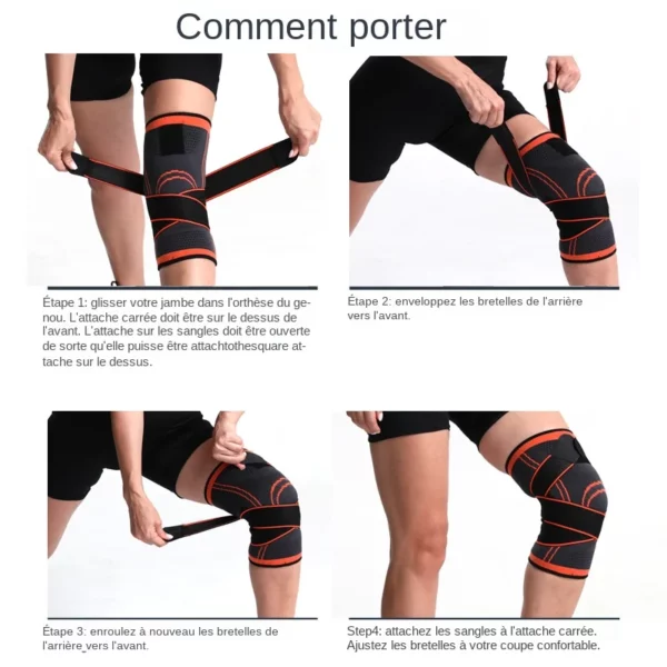 Genouillère Pressurisée Élastique pour Sportifs – Image 5